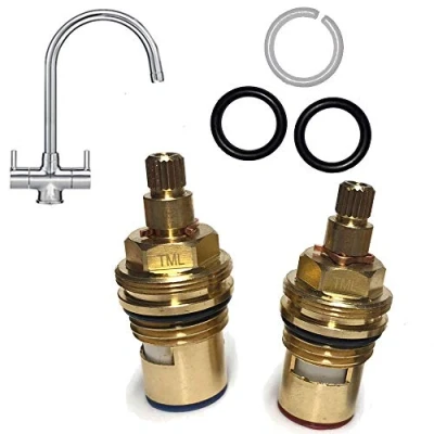 Image of Tap Magician Compatible Franke Athena Zurich Danube Rialto Complete Repair Spares Kit Spout O Ring Seals &amp; Cartridge Valve Pair