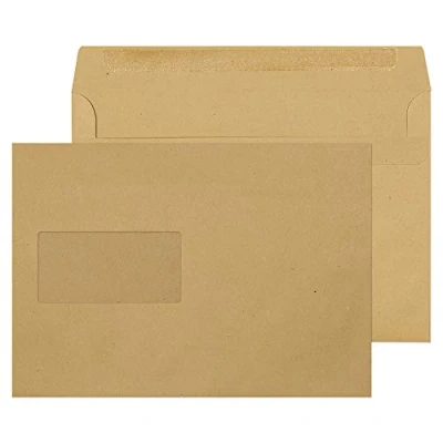 Image of Blake Purely Everyday C5 162 x 229 mm 90 gsm Self Seal Wallet Window Envelopes (1608) Manilla Pack of 500