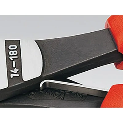 Image of Knipex High Leverage Diagonal Cutter black atramentized, plastic coated 250 mm (self service card/blister) 74 01 SB