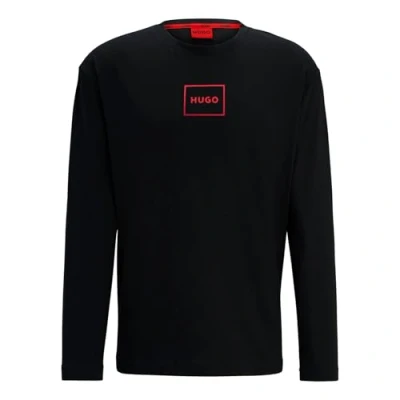 Image of HUGO LAZE Longsleeve Pyjama top, Men&#039;s, Size: Medium, Black