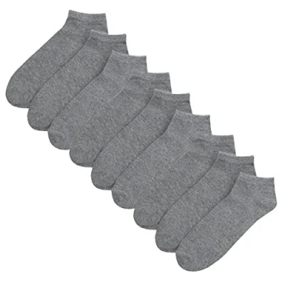 Image of 9 Pairs Multipack Mens Elastic Sports Trainer Liner Socks