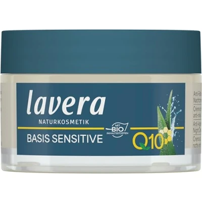 Image of lavera Anti Ageing Night Cream Q10 ∙ Softens &amp; firms The Skin Vegan ✔ Organic Care Natural Innovative Cosmetics 50ml