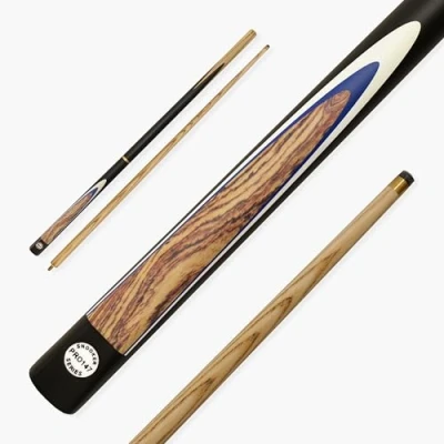 Image of PRO147 Kingwood 3pc Snooker Pool Cue 57 Inch with Matching Ash Grain and 9.5mm Tip