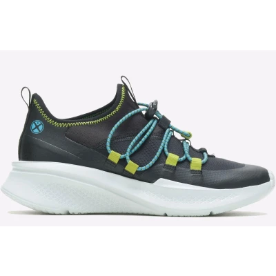 Image of Hush Puppies Women&#039;s Spark Bungee Sneaker, Black, 8 UK