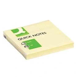 Image of Q Connect Quick Notes 76 x 76mm Yellow (Pack of 12) Ref KF10502