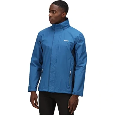 Image of Regatta Men&#039;s Matt Waterproof Jacket Dynasty Blue Moonlight Denim Size M