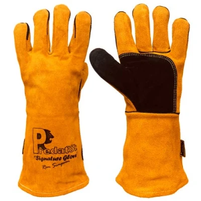 Image of Predator By Ron Signature Mig Gauntlet Welding Gloves