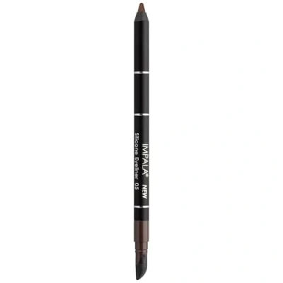 Image of IMPALA Waterproof Eyeliner with Silicone, Brown Color No. 05 Defined Line or Smudged Effect Easy to Apply Creamy Texture Intense, Long Lasting, and Water Resistant