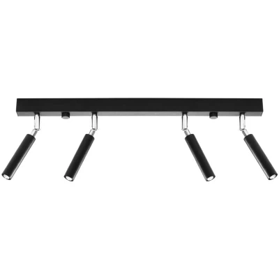 Image of Eyetech Straight Bar Flush 4Light Black G9