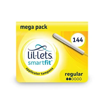 Image of Lil Lets Cardboard Applicator Regular Tampons X 144 12 Packs of Light to Medium Flow