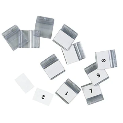 Image of Durable 560319 Rider for Display panels Sherpa, 23 mm, Bag of 10 Piece, Transparent