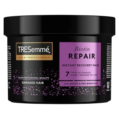 Image of TRESemme Biotin Repair Instant Recovery Mask visibly repairs 7 types of damage in 1 use* for dry, damaged hair 440 ml