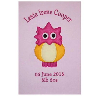 Image of Twirlywoos Peekaboo Personalised Super Soft Fleece Baby Blanket (01 Pink)