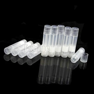 Image of 50PCS 5ML Cosmetic Empty Chapstick Lip Gloss Lipstick Balm Tube + Cap Container
