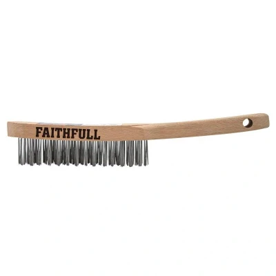Image of Faithfull Heavy Duty Scratch Brush, Three Row