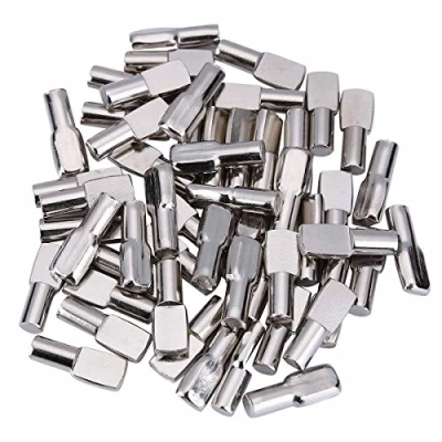 Image of 120 Packs Shelf Pins, 5 mm Support Pegs Spoon Shape Cabinet Furniture