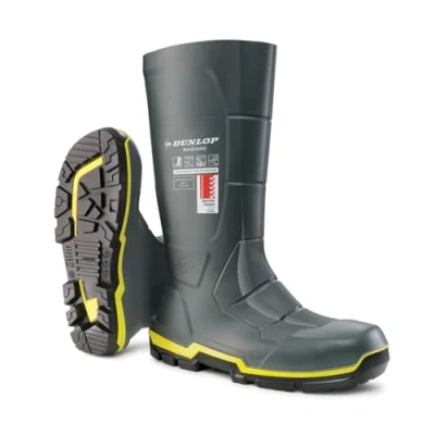 Image of Dunlop Protective Footwear Unisex Metguard Industrial Boot, Grey/Black, 12 UK