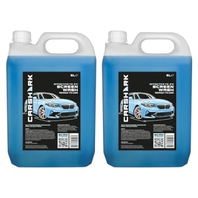Image of CARSHARK Winter Screenwash 2 x 5 Litres, Effective Down to 5C, Low Smear Formula