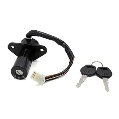 Image of sourcingmap Motorcycle Security 6 Wires Ignition Switch Lock w 2 Keys Kit