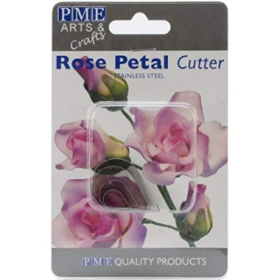 Image of PME RP190 Stainless Steel Rose Petal Cutters, Set of 4 , Silver 2 x 9 14.1 cm