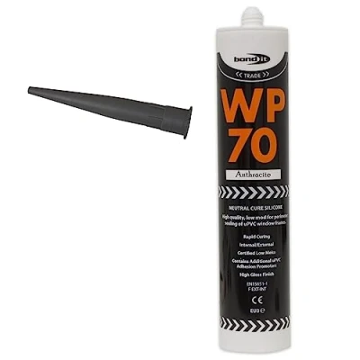 Image of Bond IT WP70 External Silicone Sealant Low Modulus Window Door Frame 300ml Multicolor Bath Shower Basin Frames Quick Drying (Anthracite)