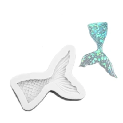 Image of TTOA Mermaid Tail Silicone Fondant Mould Icing Chocolate Cake Decoration