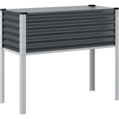 Image of vidaXL Garden Planter Anthracite 100x41x90 cm Steel