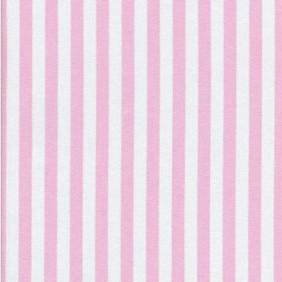 Image of Textiles français 1 CM Marine stripe Fabric (rose pink &amp; white) mini design French Woven Cotton 150 / 59&quot; Wide Per Half Metre Length Increment*