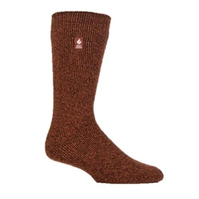 Image of HEAT HOLDERS 1 pair Mens Original Nevis Twist Thermal Socks (UK, Numeric, 6, 11, Regular, Chestnut Auburn)