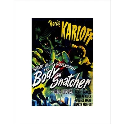 Image of Wee Blue Coo Movie Film Body Snatcher Stevenson Horror Lugosi Karloff Wall Art Print
