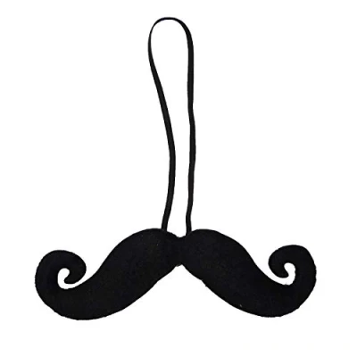 Image of Large Fake Moustache Fancy Dress Costume Accessory Elastic No Glue Required