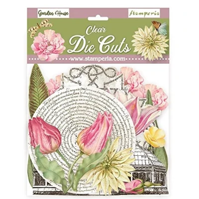 Image of Stamperia Clear Die Cuts Romantic Garden House