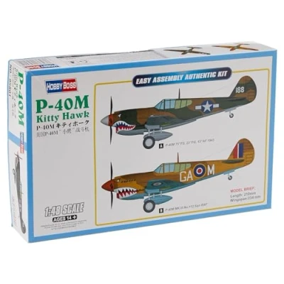Image of Hobbyboss 85801 1:48 Scale P 40M Kitty Hawk Fighter Plastic Model Kit