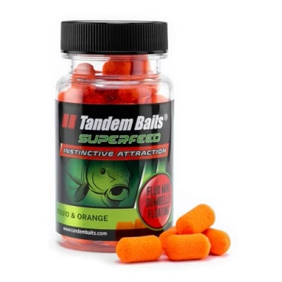 Image of Tandem Baits SuperFeed Fluo Mini Pop Up Squid &amp; Orange, Carp Fishing Ups, Bait, Hookbaits, Accessories for Monster Fish 12mm 30g