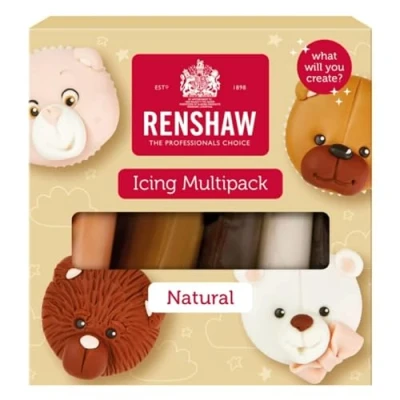 Image of Renshaw Just Roll With It Fondant Icing Multipack Natural Colours, 500 g (Pack of 1)