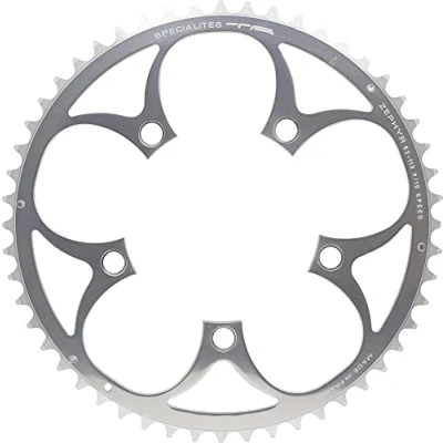 Image of Spécialités TA Zephyr Compact 5 Arm 110pcd 9/10 Speed Chainring, Outer 52t, Silver