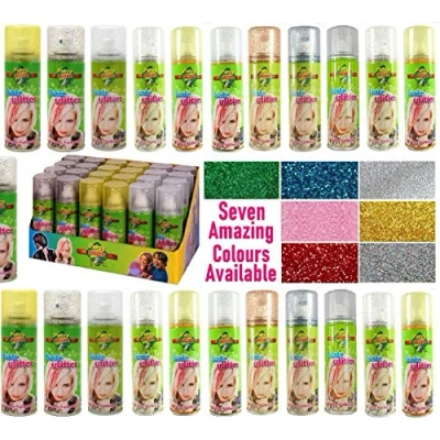 Image of Party Success Temporary Hair Glitter Colour Spray Wash Out 125ml (Glitter Multi)