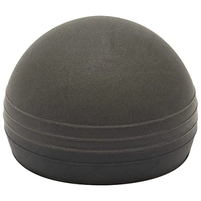 Image of Wagner Doorstop Screw or Glue Round Ø 42 x 28 mm, Black Buffer Made of Soft Thermostatic Rubber, to be Screwed glued on Floors 15515311