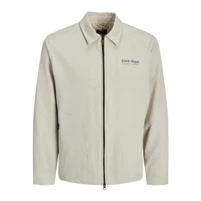 Image of JACK &amp; JONES Men&#039;s jcotrack Shacket Blouson, Moonbeam, S