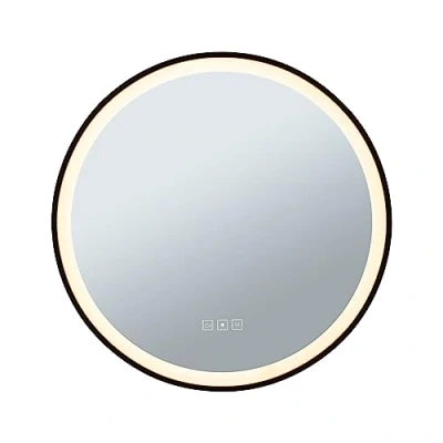 Image of Paulmann 71088 LED illuminated mirror Mirra IP44 White Switch 750lm 230V 11.5W dimmable black, bathroom luminaire