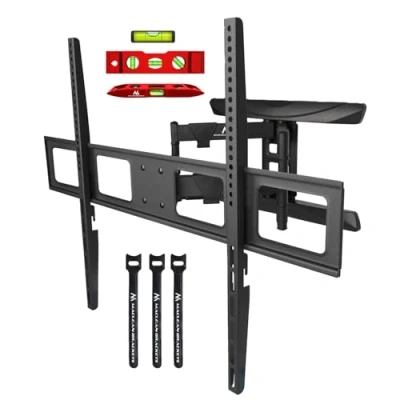 Image of Maclean TV Mount, max VESA 800x600, 43 100&quot;, 80kg, horizontal and vertical angle reg.angle, profile 50 500mm, black, MC 423