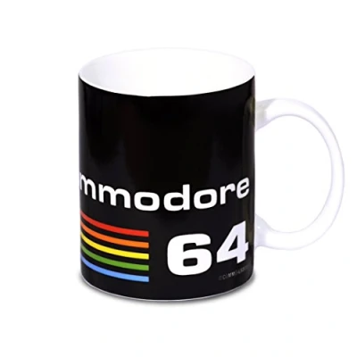 Image of Logoshirt® Nerd I Commodore 64 C64 Logo Porcelain Mug Coffee Approx. 300 ml Multi Coloured Licensed Original Design