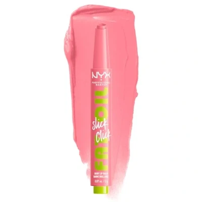 Image of NYX Professional Makeup Lip Balm, A Hint of Colour, Infused with Oils for Long Lasting Hydration, Lightweight &amp; Vegan Formula, Fat Oil Slick Click, Clout