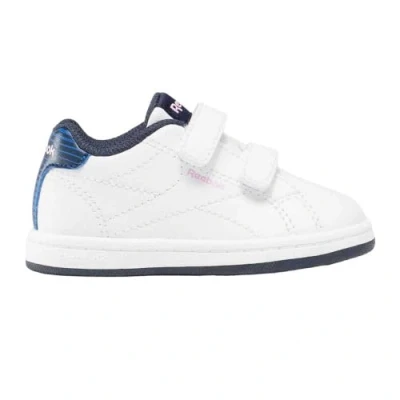 Image of Reebok Baby Girls RBK Royal Complete CLN 2.0 2V Tennis Shoes, White/ASTROROSE/VECTORNAVY, 8 UK Child
