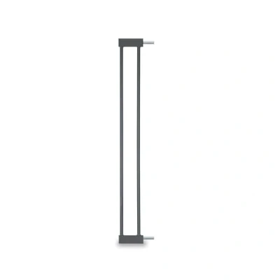 Image of hauck 9 cm Safety Gate Extension, Dark Grey with Connectors for Pressure Fit Door Gates &amp; Stair Open N Stop 2, Autoclose Stop, KD, Metal