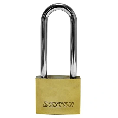 Image of Dekton DT70137 40MM Long Shackle Titanium Plated Iron Padlock, Bronze
