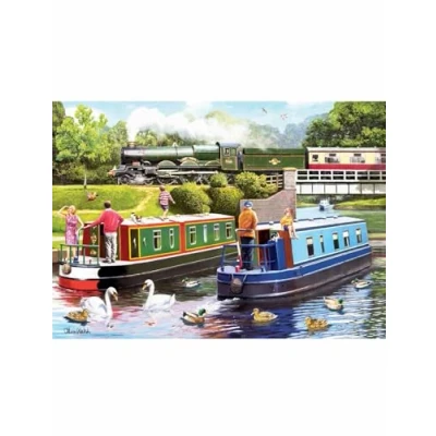 Image of Ravensburger Leisure days No.10 Day on the Canal 1000 Piece Jigsaw Puzzles for Adults and Kids Age 12 Years Up