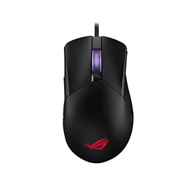 Image of ASUS ROG Gladius III Wired Gaming Mouse, 19K Optical Sensor, 19,000 DPI, 6 Programmable Buttons, RGB Lighting, Switch Socket Design, Swappable Switches, Ergonomic, Black