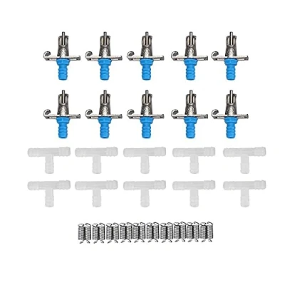Image of ANCLLO 10Pcs Automatic Chicken Feeder Nipples, Poultry Water Nipples Drinker