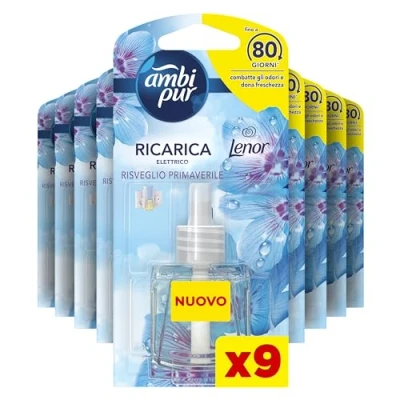 Image of Ambi Pur Spring Awakening Recharge Electric Diffuser for Environment 20 ml to Remove Odours, 9 Pieces